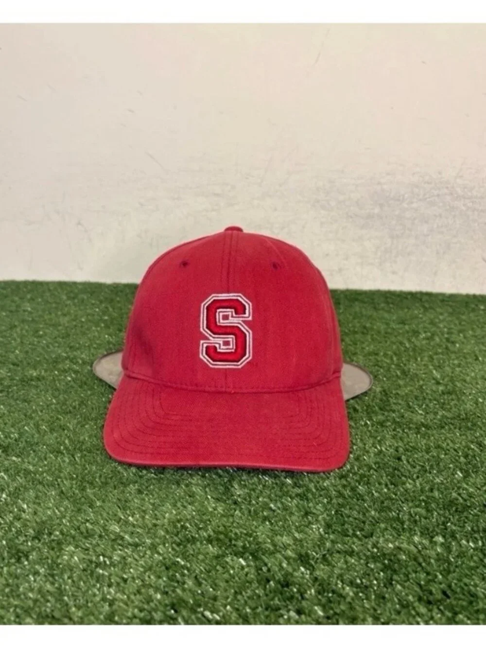 Vintage Stanford Cardinal hat cap fitted one size red Nike Y2K football mens